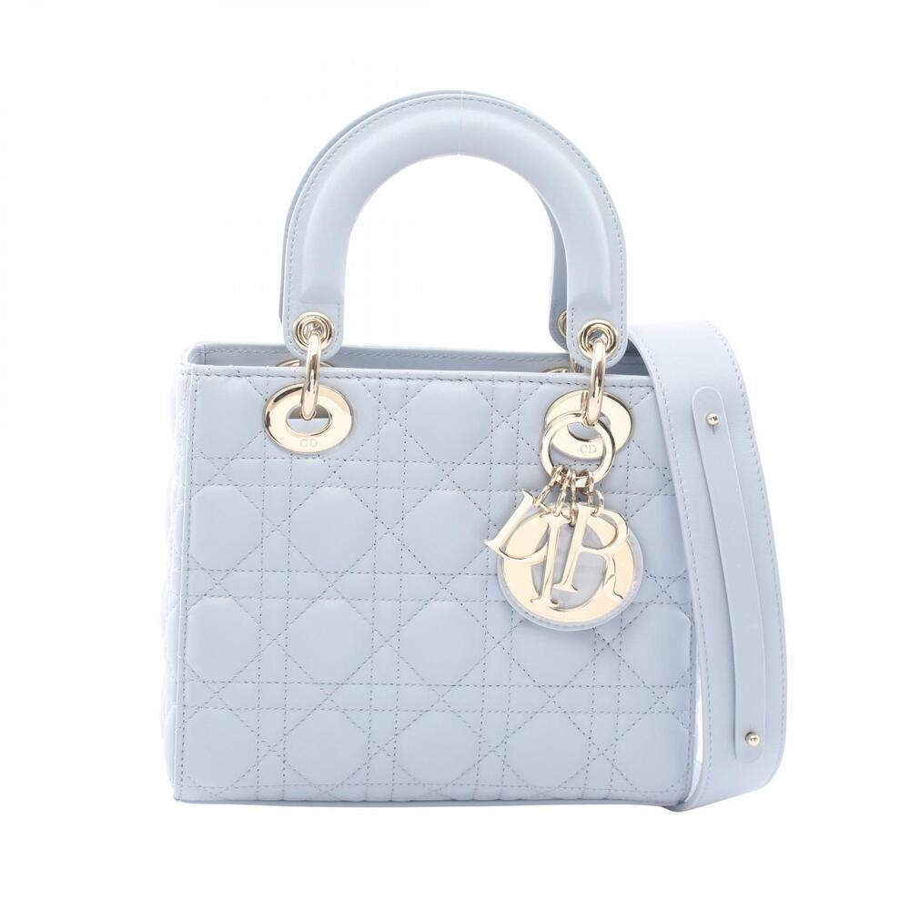 Christian Dior LADY MY ABCChristian Dior Cannage Handbag Leather Bag Blue New